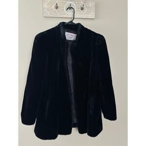 Vintage intrigue by Glenoit Women's Black Faux Fur